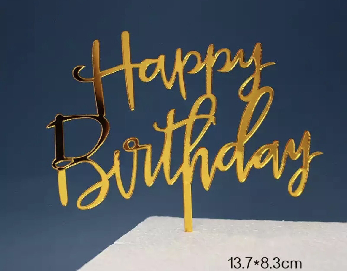 Happy Birthday Cake Topper