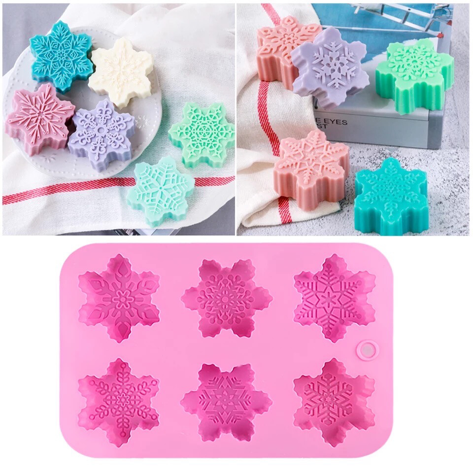 Christmas Snowflake 6 Cavity