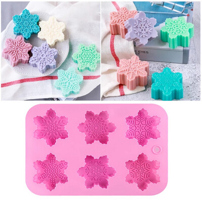 Christmas Snowflake 6 Cavity
