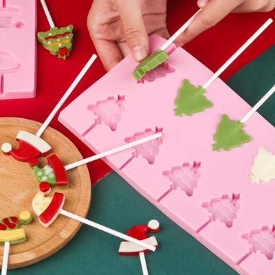 Lolipop Silicone Mold Christmas Tree