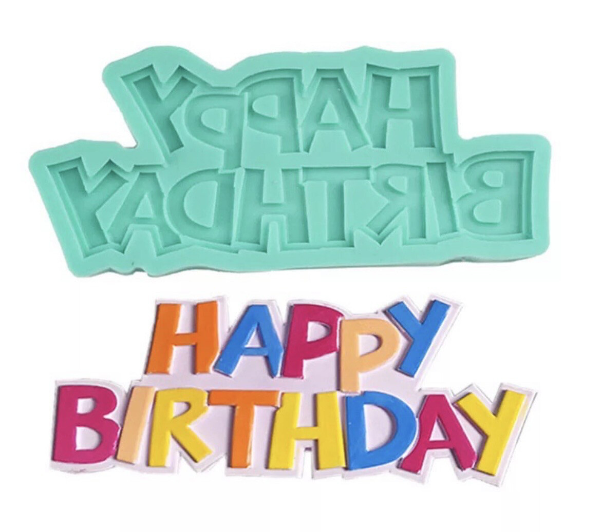 Happy Birthday Silicone Mold