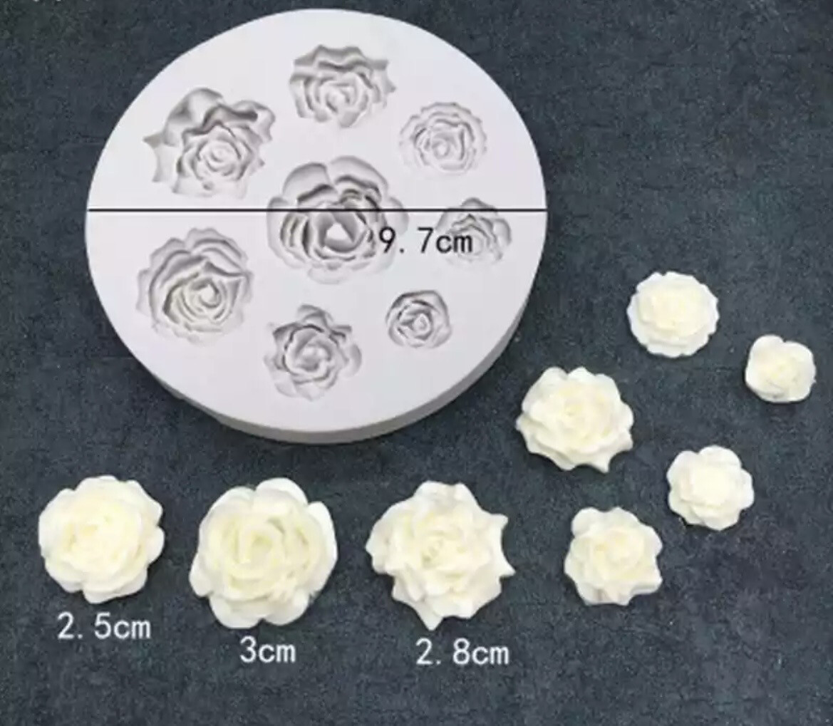 Flower Roses Silicone Mold