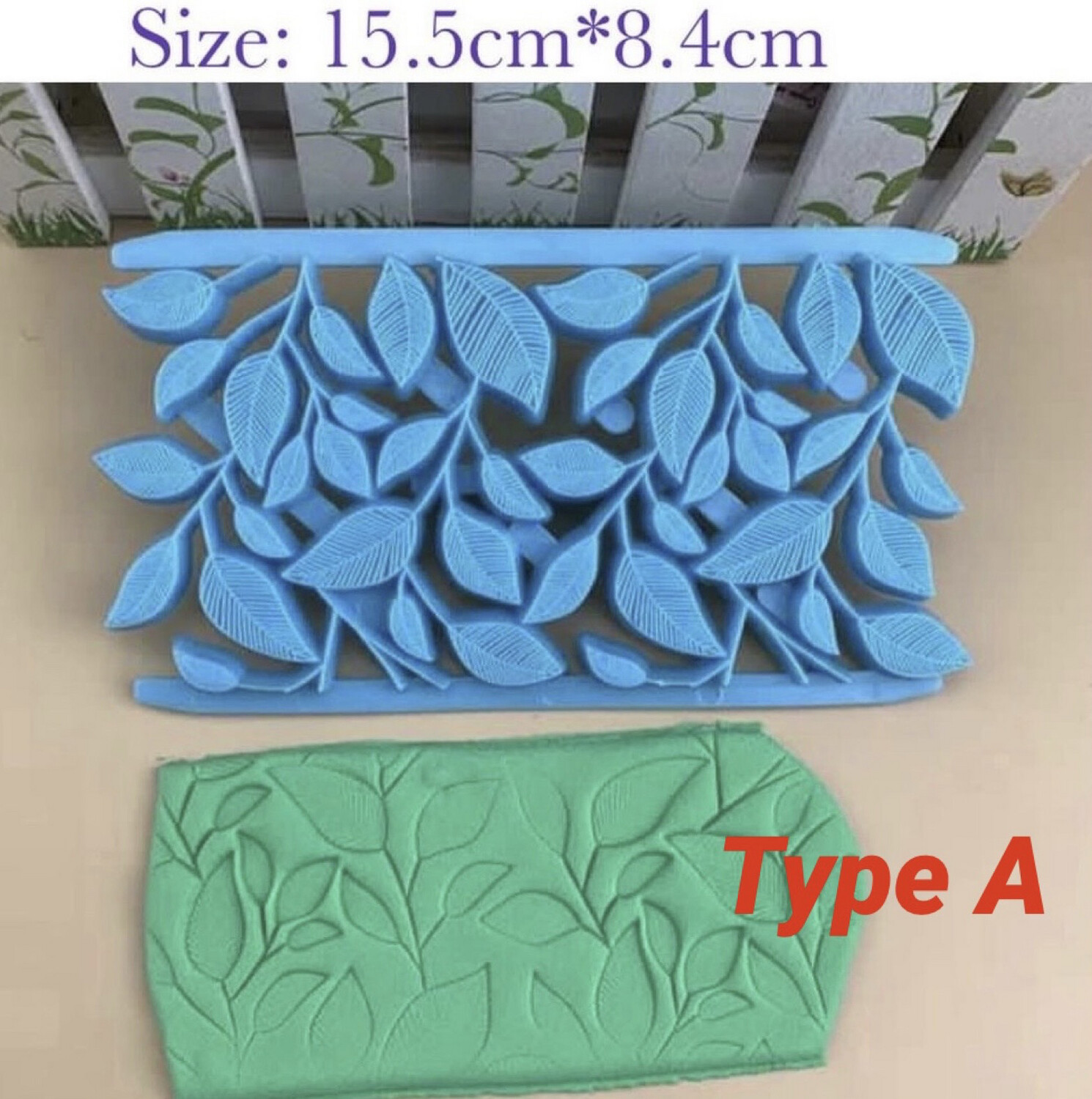 Fondant Leafs Stamp