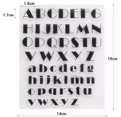 Alphabet Stamp Sheet With Plexi Board