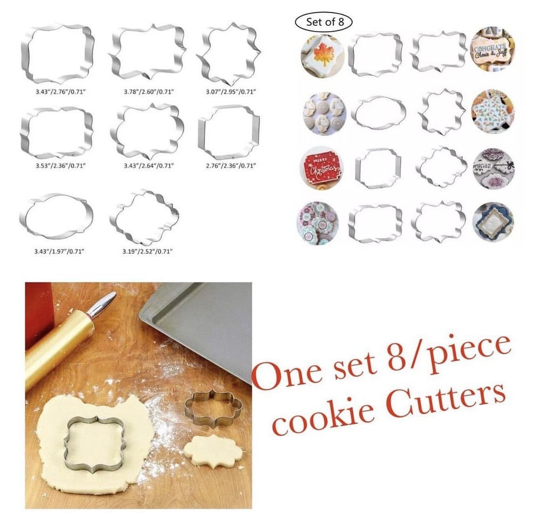 8/ Pieces Geometrical Cookie Cutter Set