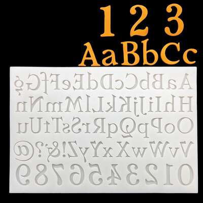 Alphabet &amp; Number Silicone Mold