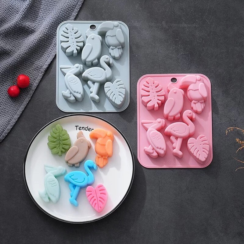 Forest Flamingo Silicone Mold
