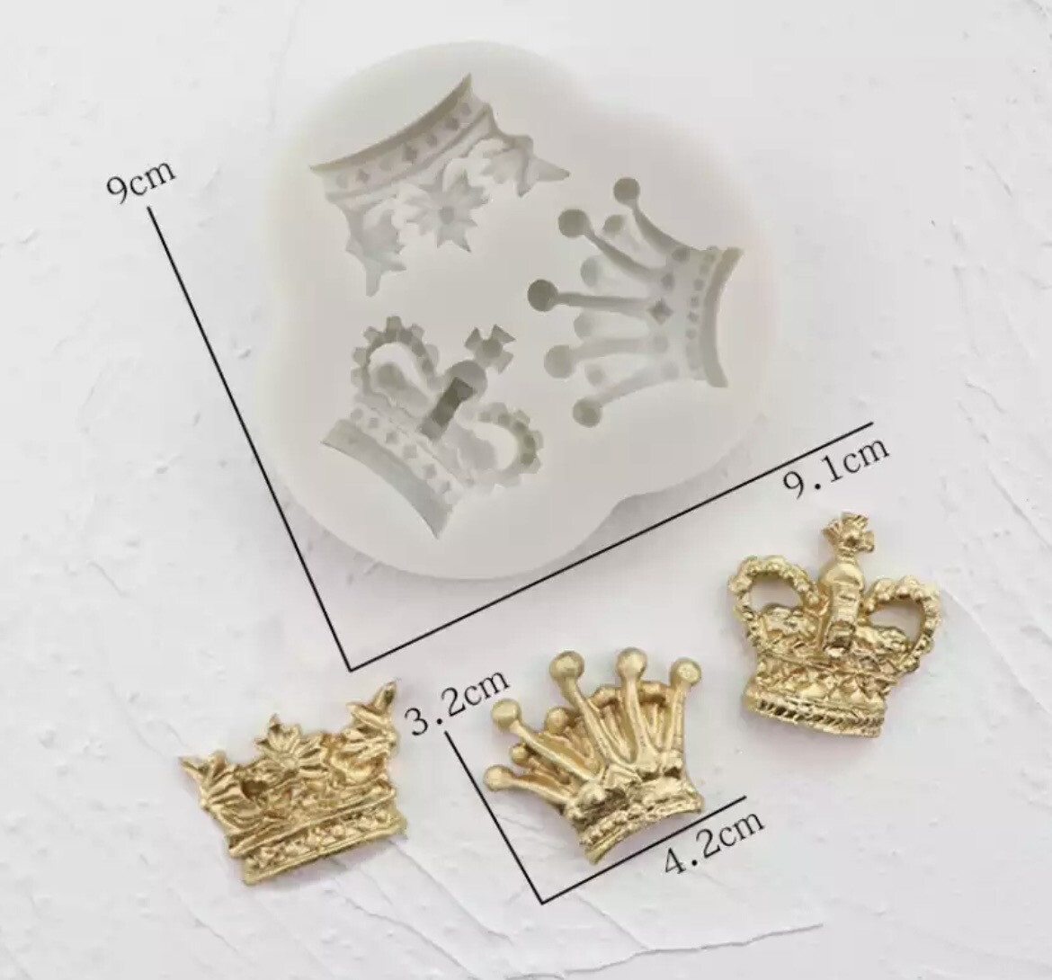 3 Shapes Crown Silicone Mold