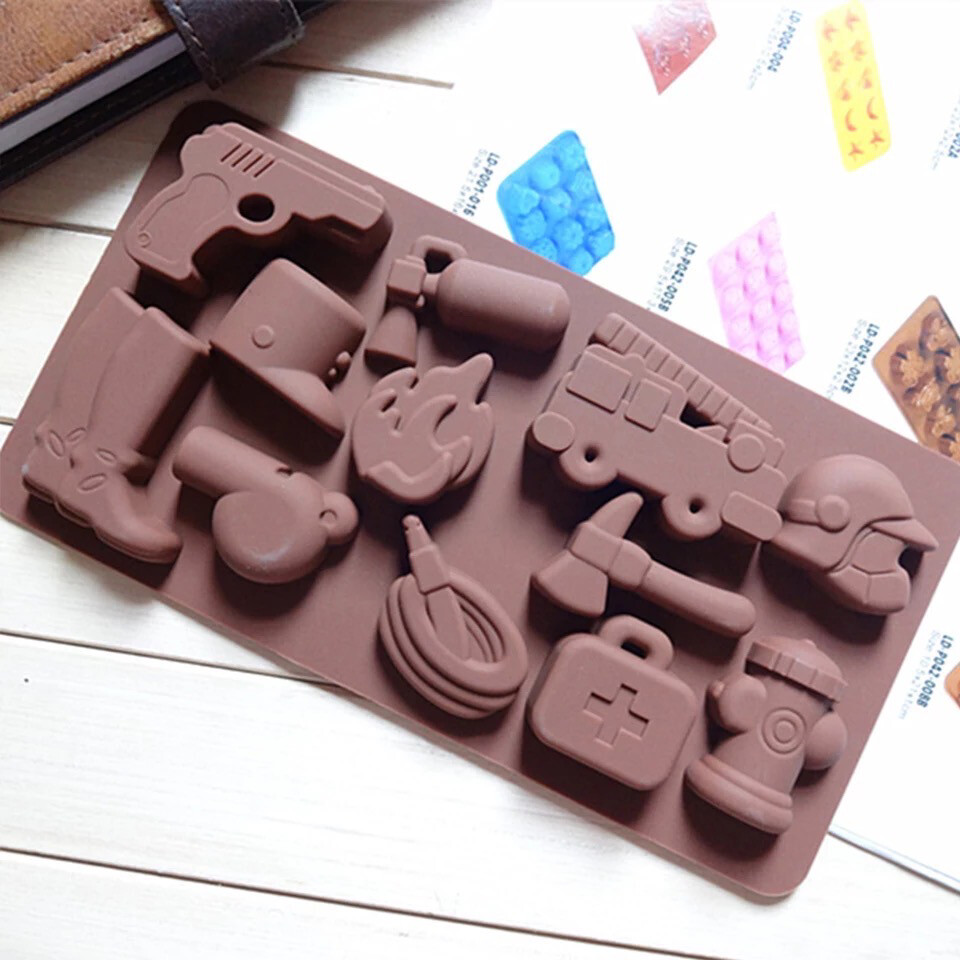 Fire Fighter Tools Chocolate Silicone Mold