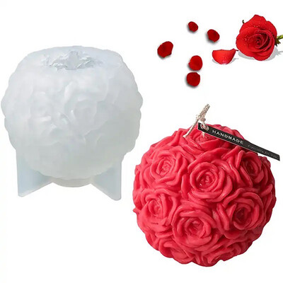 Multi Rose Flower Silicone Mold