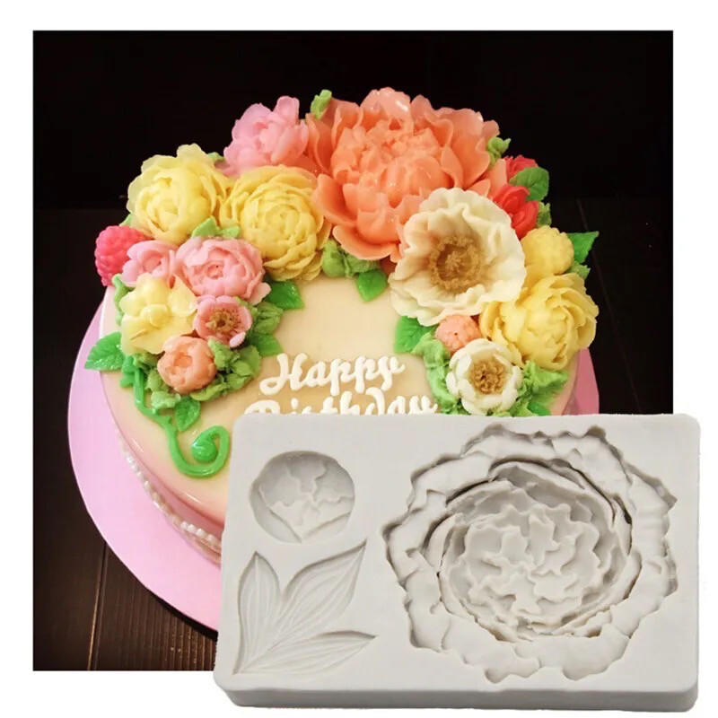 Peony Flower Silicone Mold