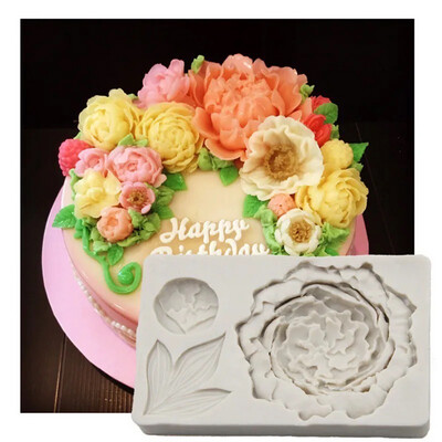 Peony Flower Silicone Mold
