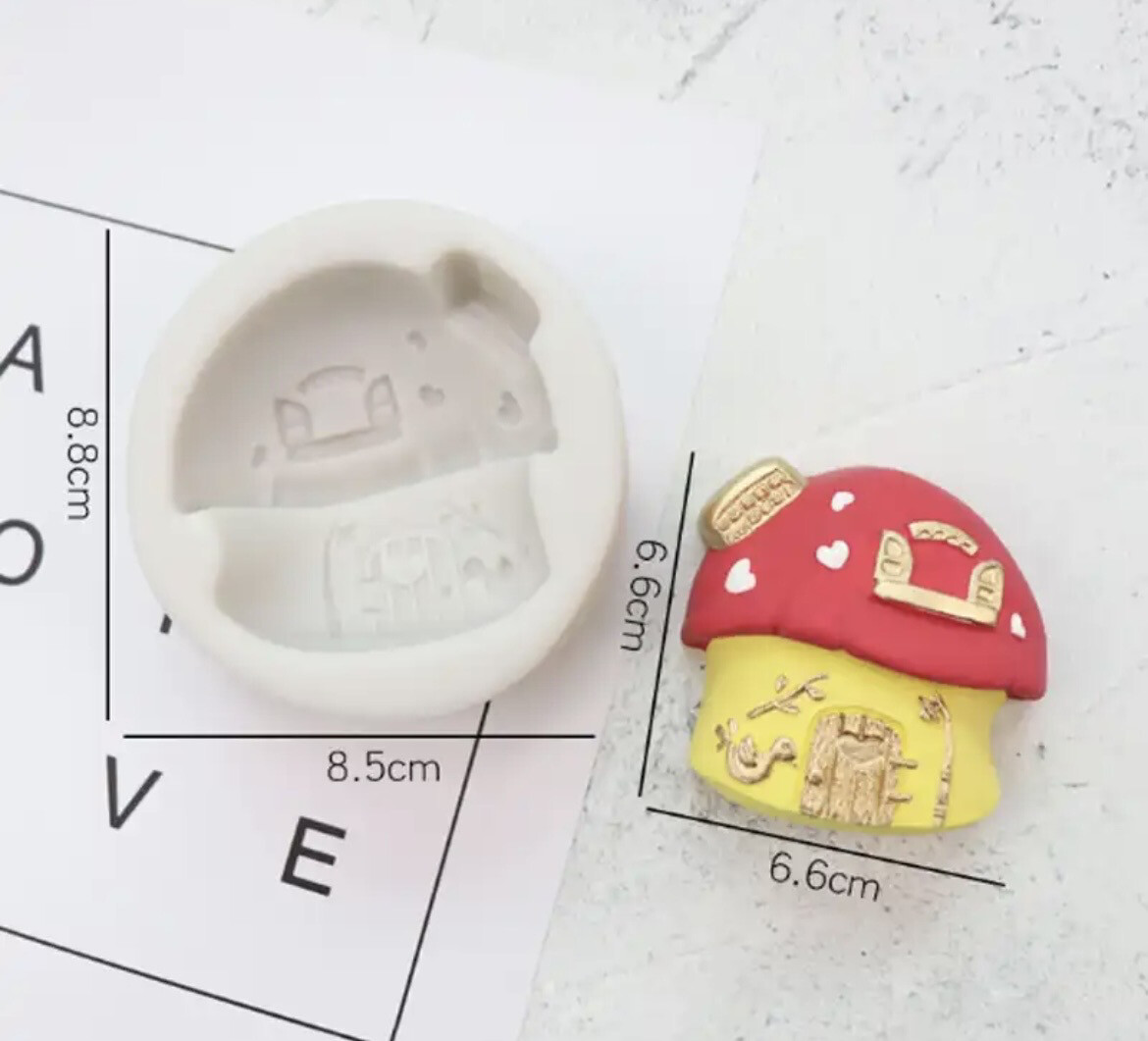 3D House &amp; Mushroom Silicone Mold