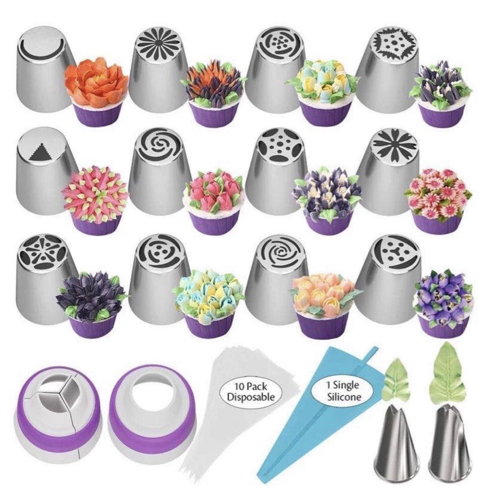Russian Nozzle Piping Set (Flower Making)