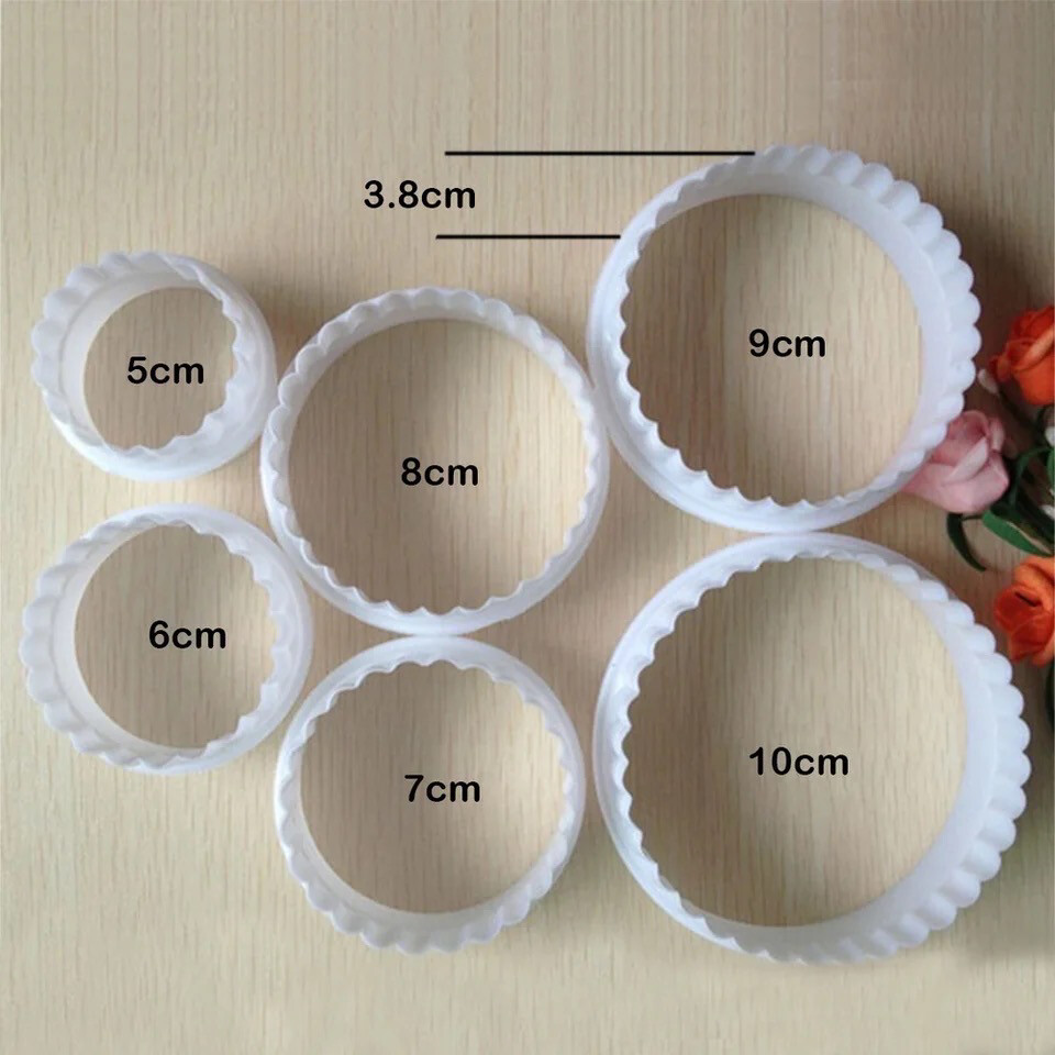 6/piece Set Round Shape/ Circle Shape Cookie Cutters