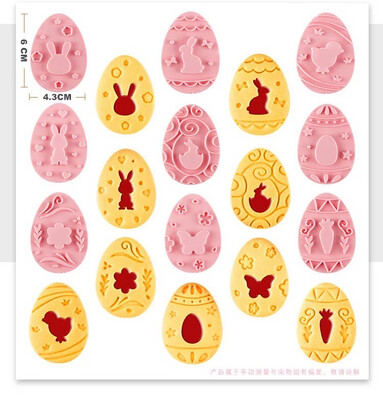 Easter Eggs Cookie Cutters &amp; Stamps
