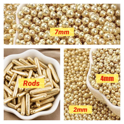 Edible Metalic Gold Sprinkles ( 100/g )
