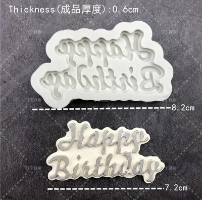 Happy Birthday Silicone Mold