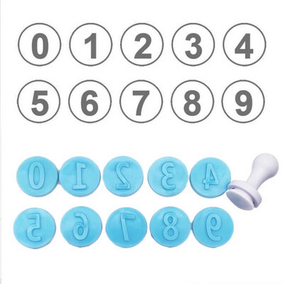Number Cookie Stamps