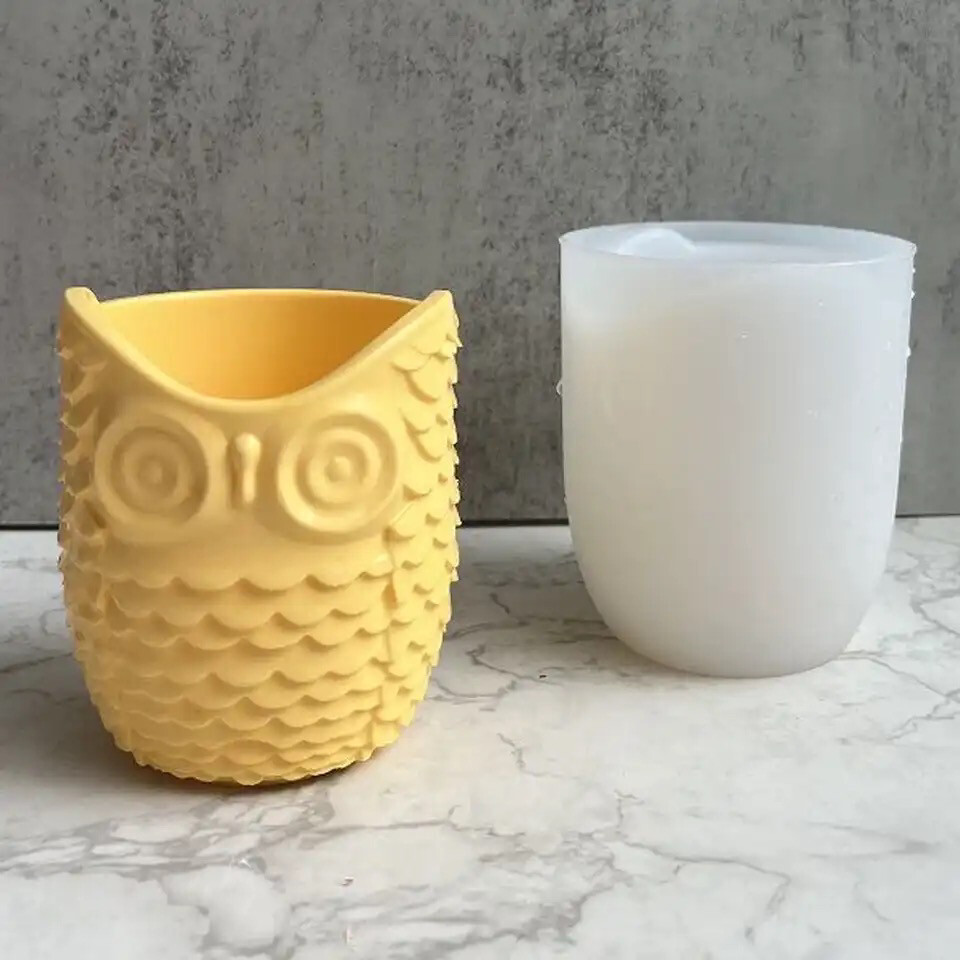 Owl Pot Silicone Mold