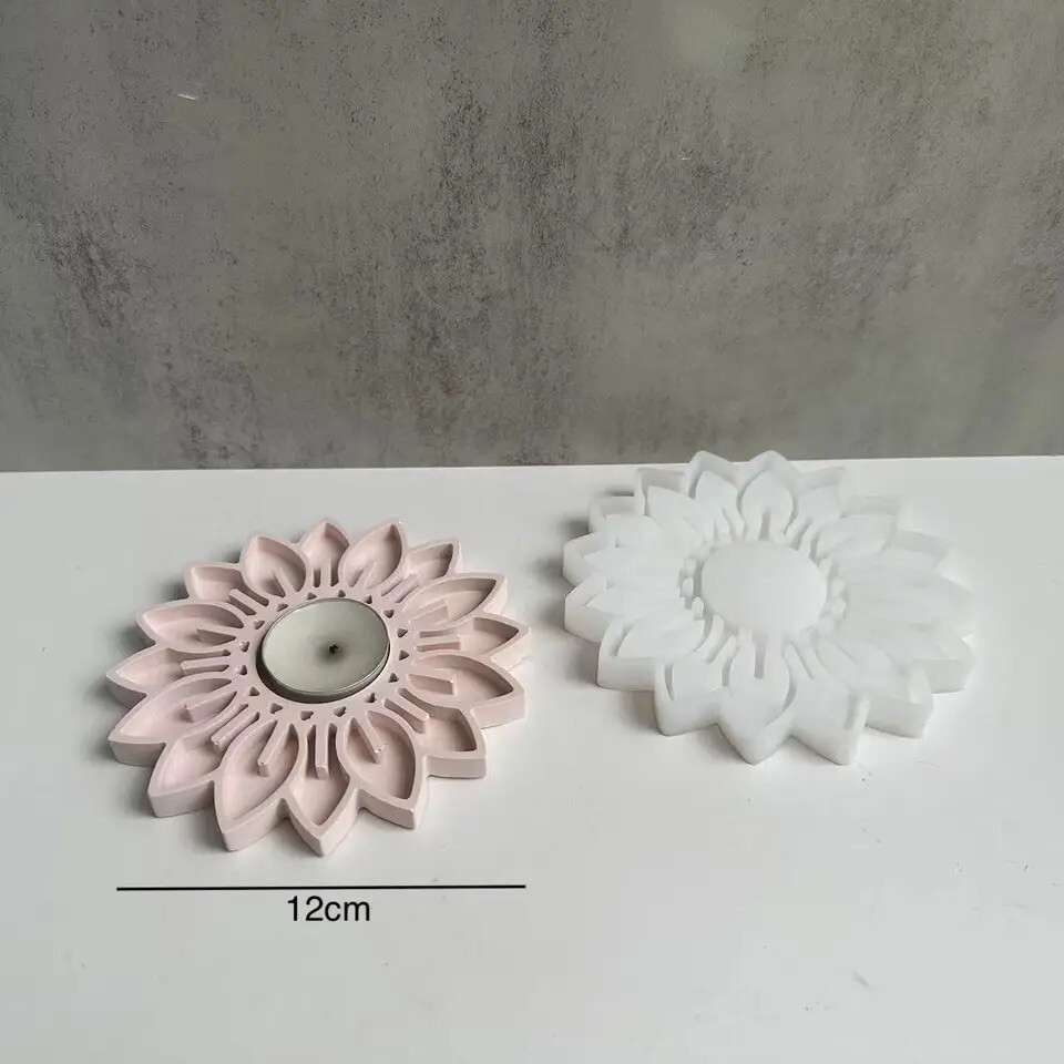 Flower Candle Jar Silicone Mold