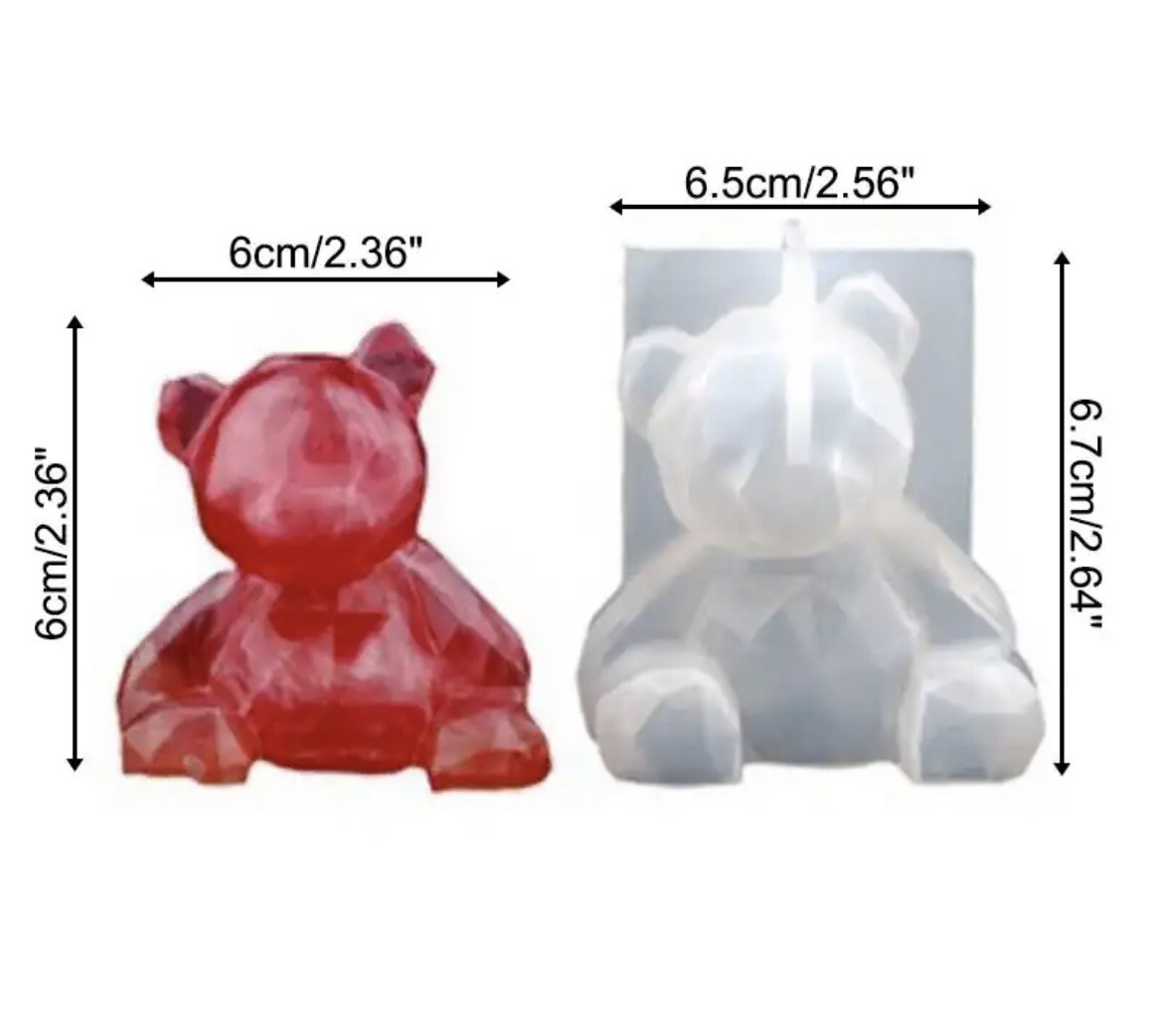 3D Bear Silicone Mold