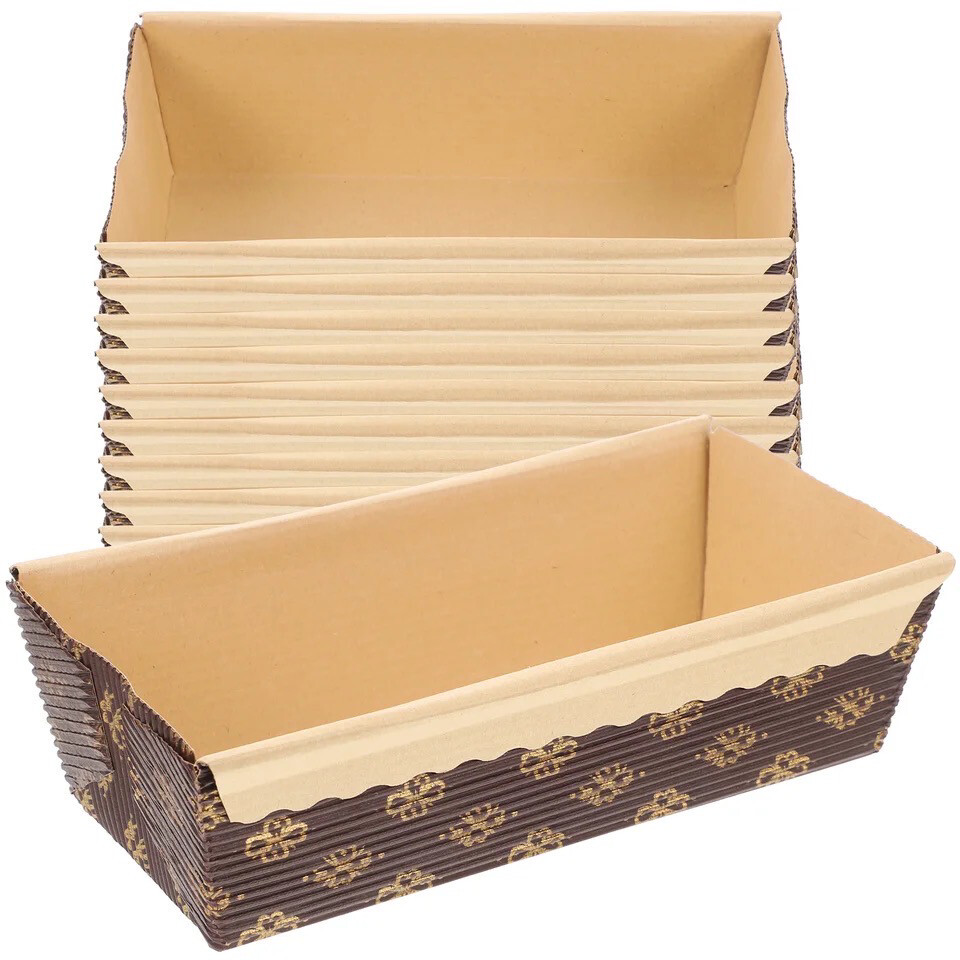 Brown Paper Loaf Pan, English Cake ( lot/ 25 Pieces)