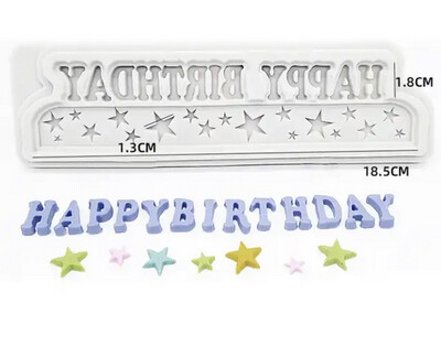 Happy Birthday Silicone Mold