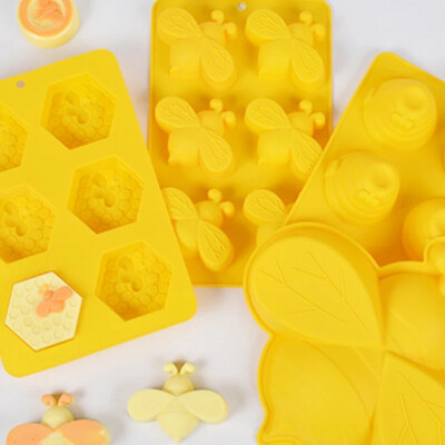 6 Cavity Honey Bee Silicone Mold