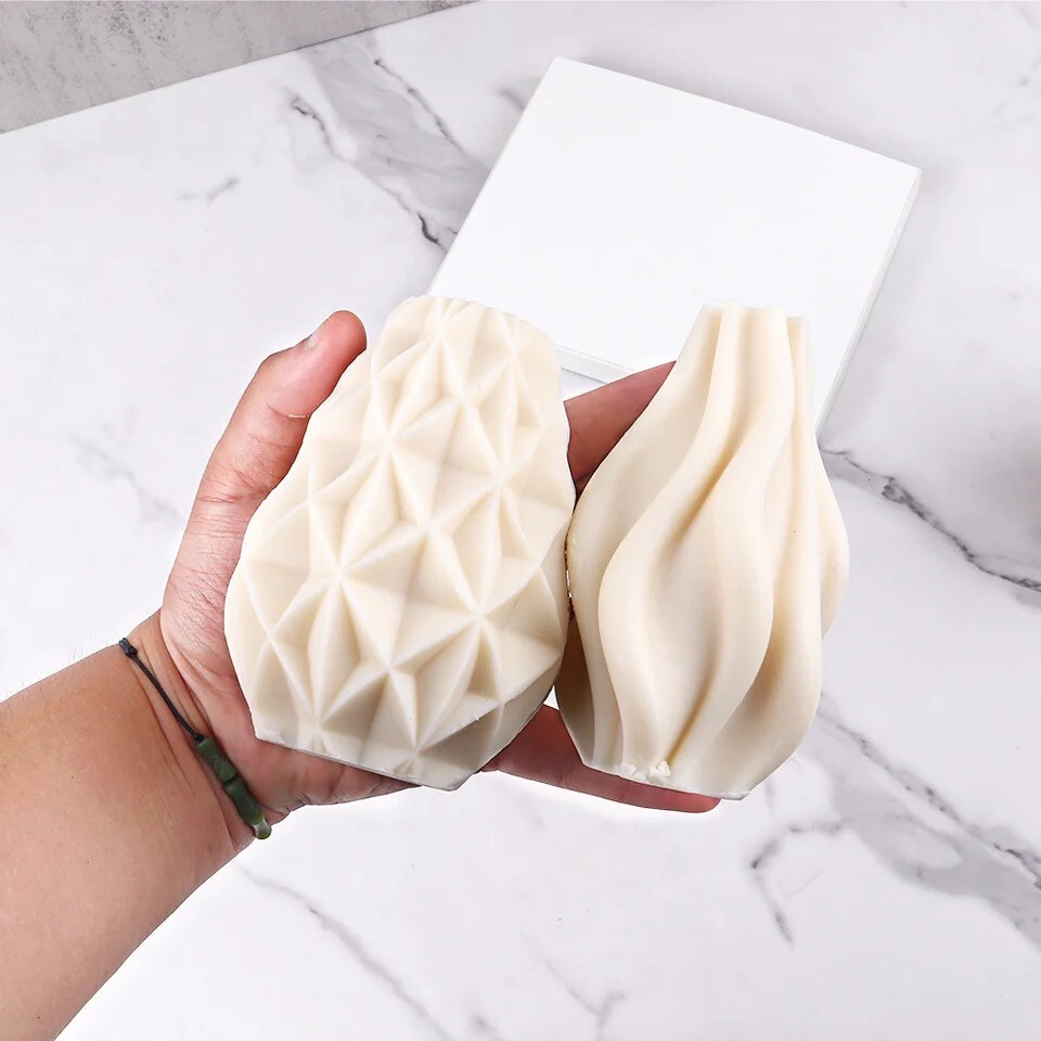 Geometric Waves Candle Mold
