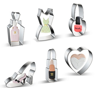 Makeup Cookie Cutter Set ( 6 Pieces )