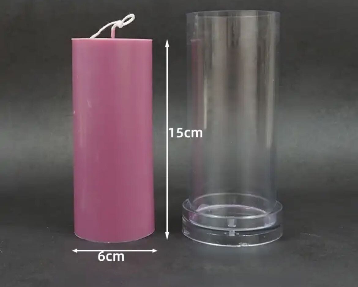 Upright Candle Acrylic Cylinder Mold 