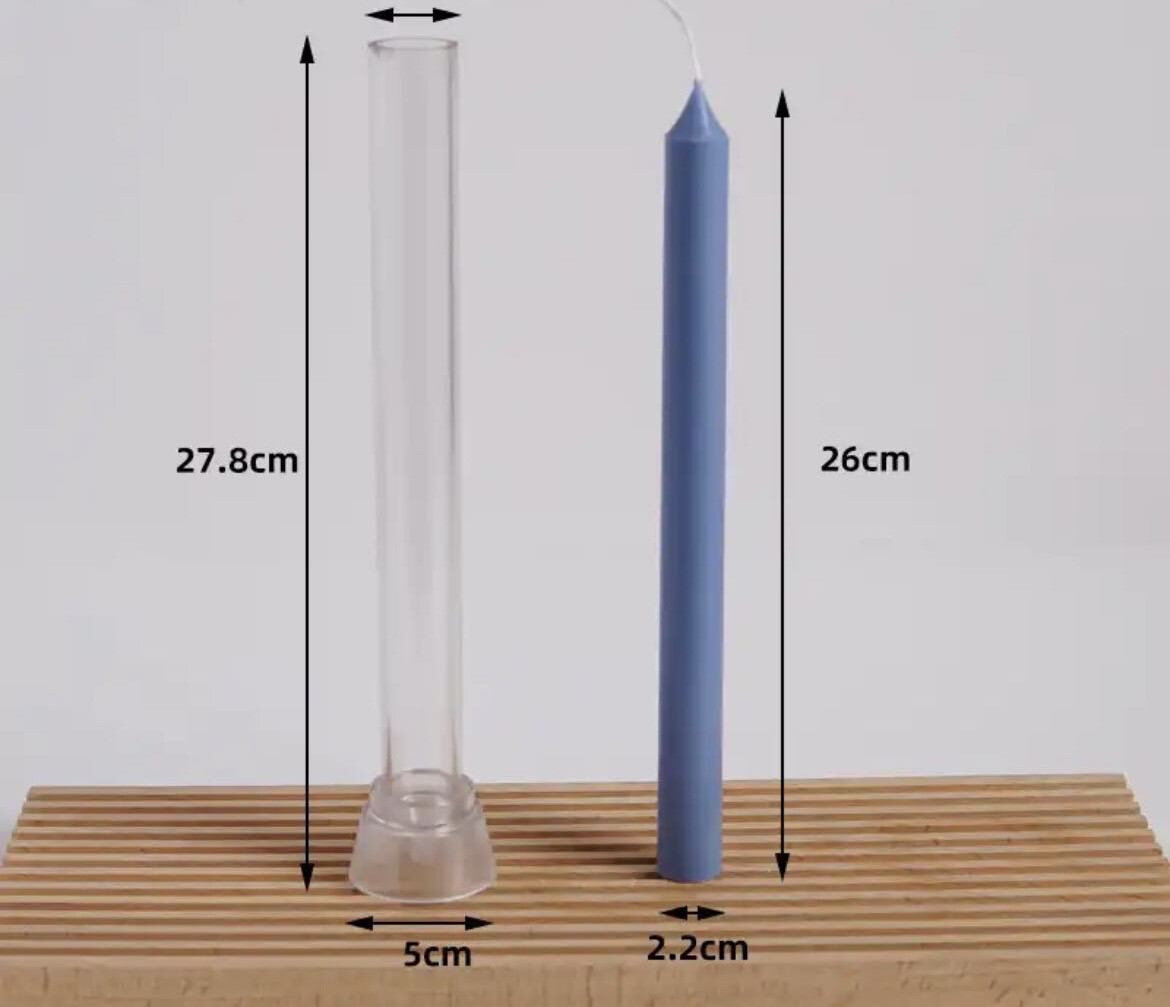 Long Pole Cylinder Candle Mold