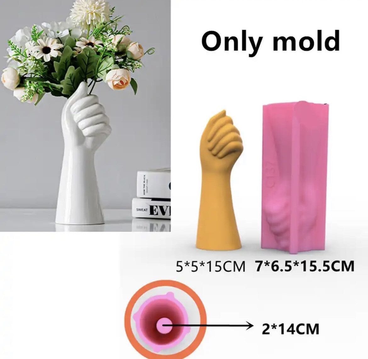 Arm / Hand Vase Silicone Mold