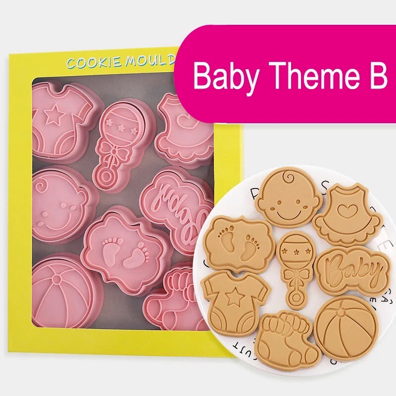 Baby Theme Cookie Cutter/Stamp Set