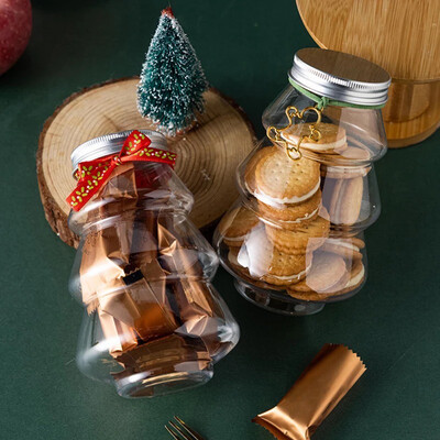 Christmas Tree Plastic Cookie Jar ( 5 Piece)