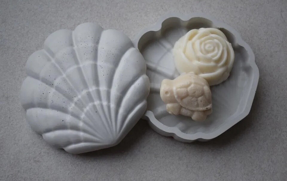 Big Size Shell Silicone Mold (Set Of 2)