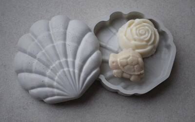 Big Size Shell Silicone Mold (Set Of 2)