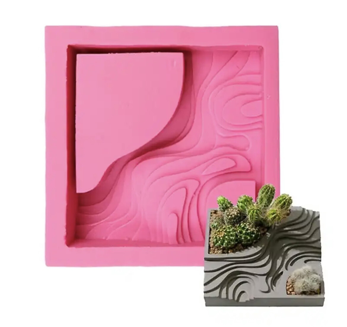 Large Garden Pot Silicone Mold