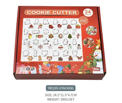 24 Piece Christmas Cookie Cutter Set