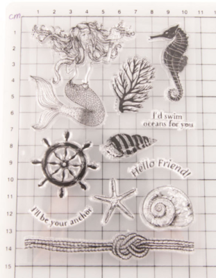 Sea Stamp Sheet + Plexi Board