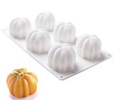 6 Cavity Pumpkin Silicone Mold