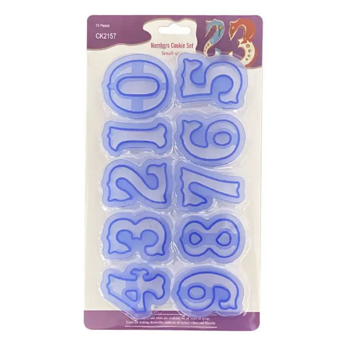 Number Cutter Set Medium Size