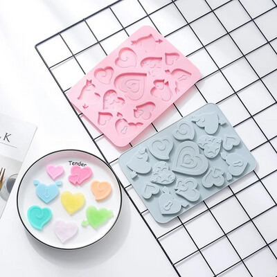Hearts Silicone Mold