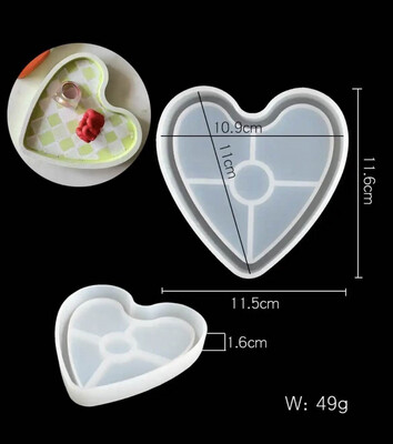 Heart / Flower Shape Tray Silicone Mold