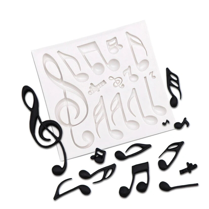 Music Notes Silicone Mold