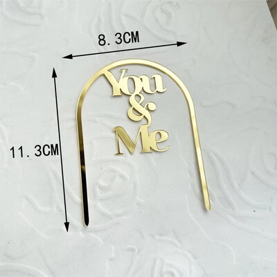 Cake Topper ( Gold Color )