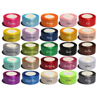 Satin Ribbon Roll/ 25 Yards Thickness 1.5mm