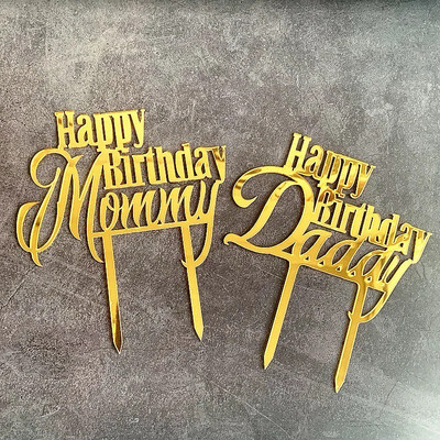 Cake Topper Mom &amp; Dad 