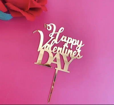 Cake Topper Happy Valentine Day